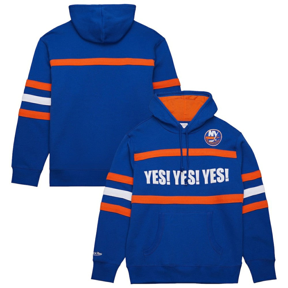 New York Islanders Mitchell & Ness Head Coach Slogan Pullover Hoodie