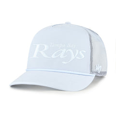 Tampa Bay Rays Foundation Script Hitch Adjustable Trucker Hat - Light Blue | 47 brand