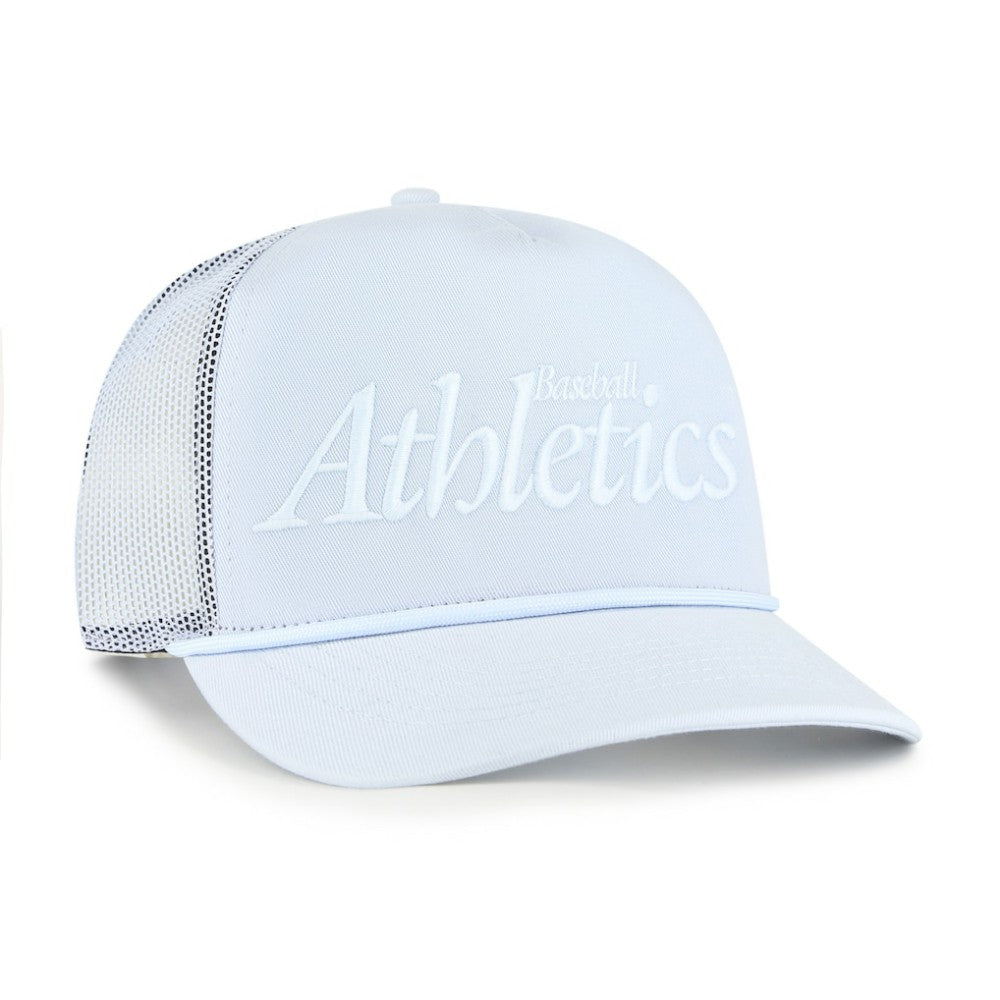 Athletics Foundation Script Hitch Adjustable Trucker Hat - Light Blue | 47 brand