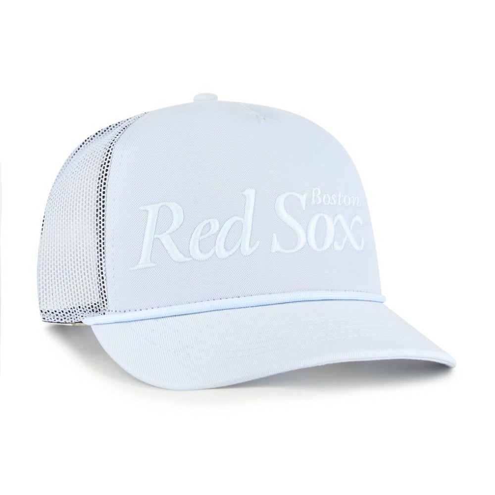 Boston Red Sox Foundation Script Hitch Adjustable Trucker Hat - Light Blue | 47 brand