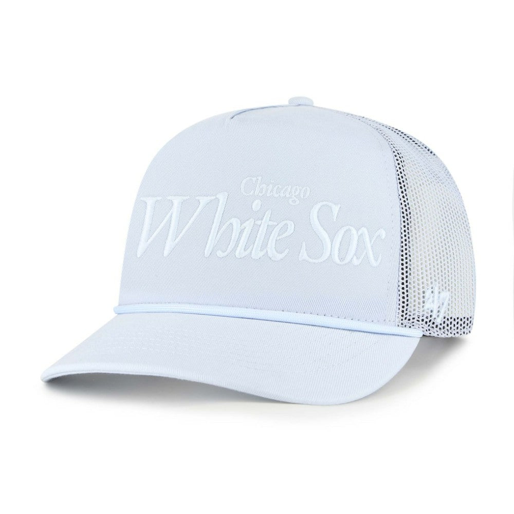 Chicago White Sox Foundation Script Hitch Adjustable Trucker Hat - Light Blue | 47 brand