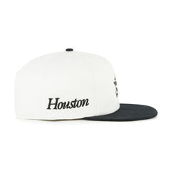 Houston Astros Foundation Captain Snapback Hat - White/Black | 47 brand