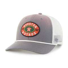 Houston Astros Tide Sweep Rope Trucker Adjustable Hat - Gray/White | 47 brand