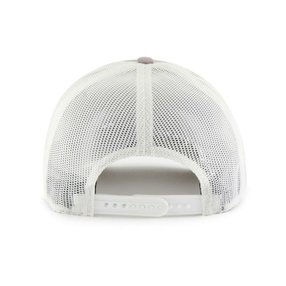 Boston Red Sox Tide Sweep Rope Trucker Adjustable Hat - Gray/White | 47 brand