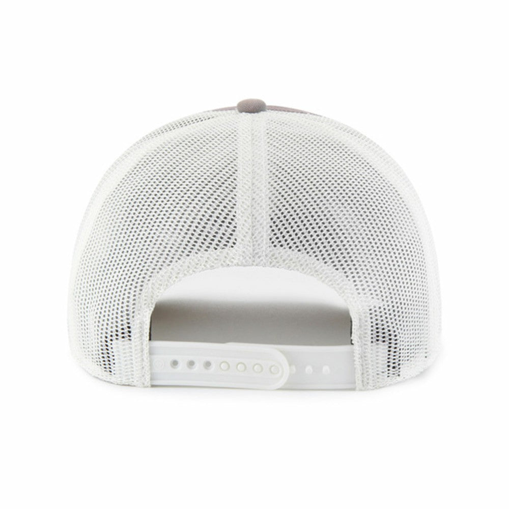Los Angeles Angels Tide Sweep Rope Trucker Adjustable Hat - Gray/White | 47 brand