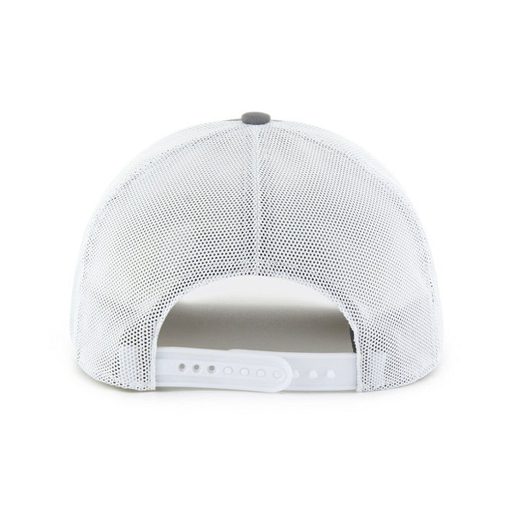 Texas Rangers Tide Sweep Rope Trucker Adjustable Hat - Gray/White | 47 brand