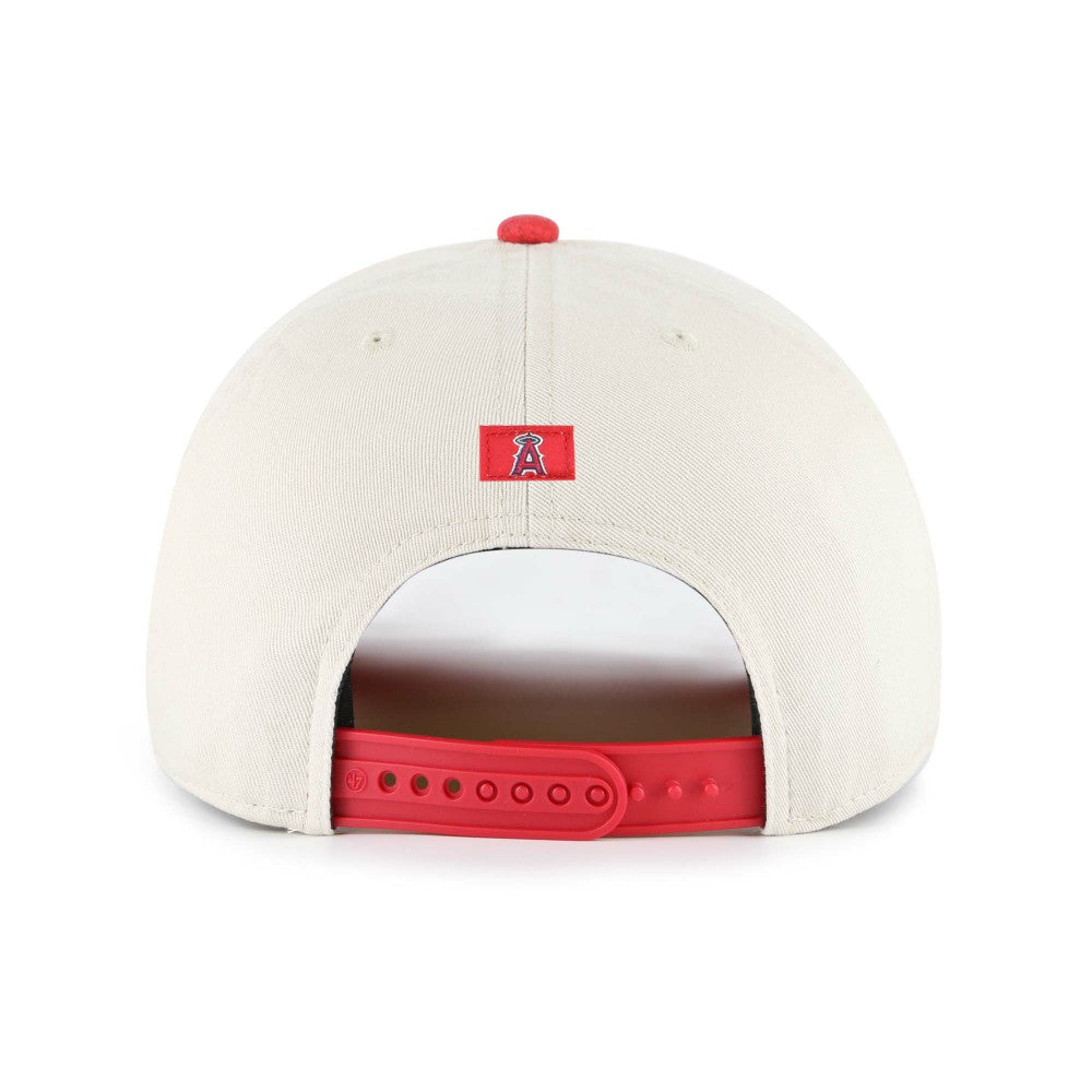 Los Angeles Angels Fiji Rope Hitch Adjustable Hat - Cream/Red | 47 brand