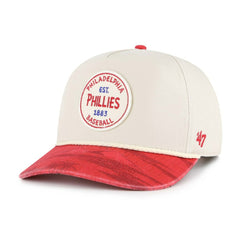 Philadelphia Phillies Fiji Rope Hitch Adjustable Hat - Cream/Red | 47 brand