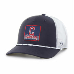 Cleveland Guardians Scratch Adjustable Trucker Hat - Navy/White | 47 brand
