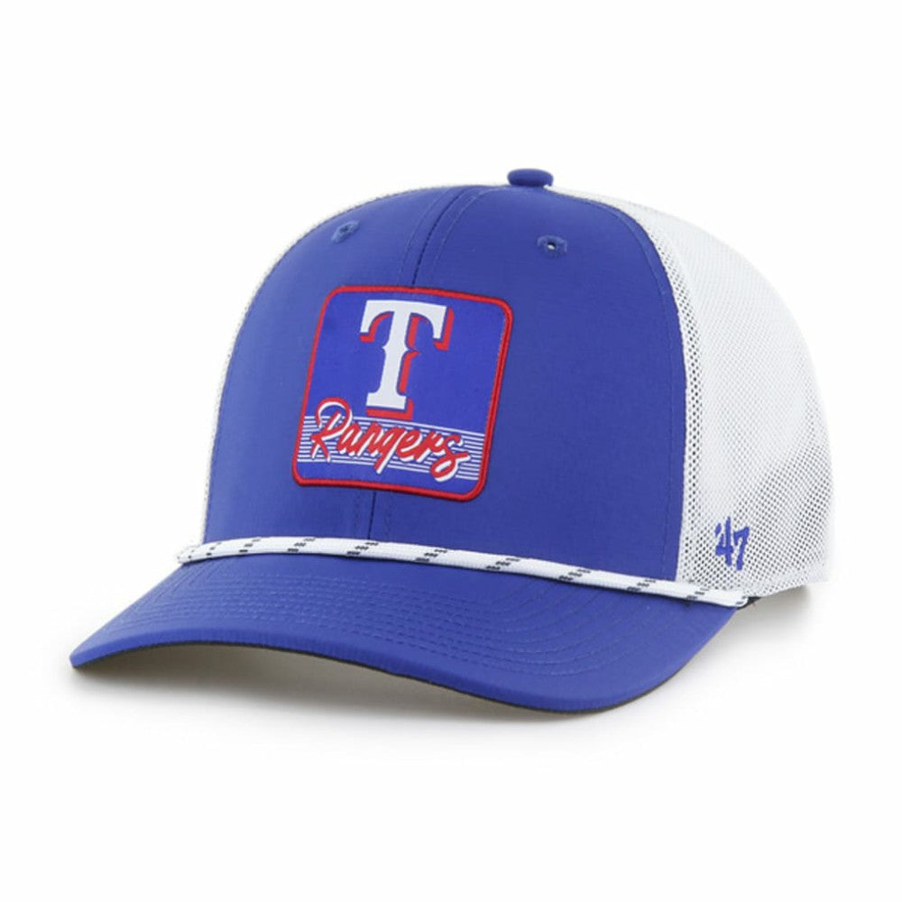 Texas Rangers Scratch Adjustable Trucker Hat - Royal/White | 47 brand