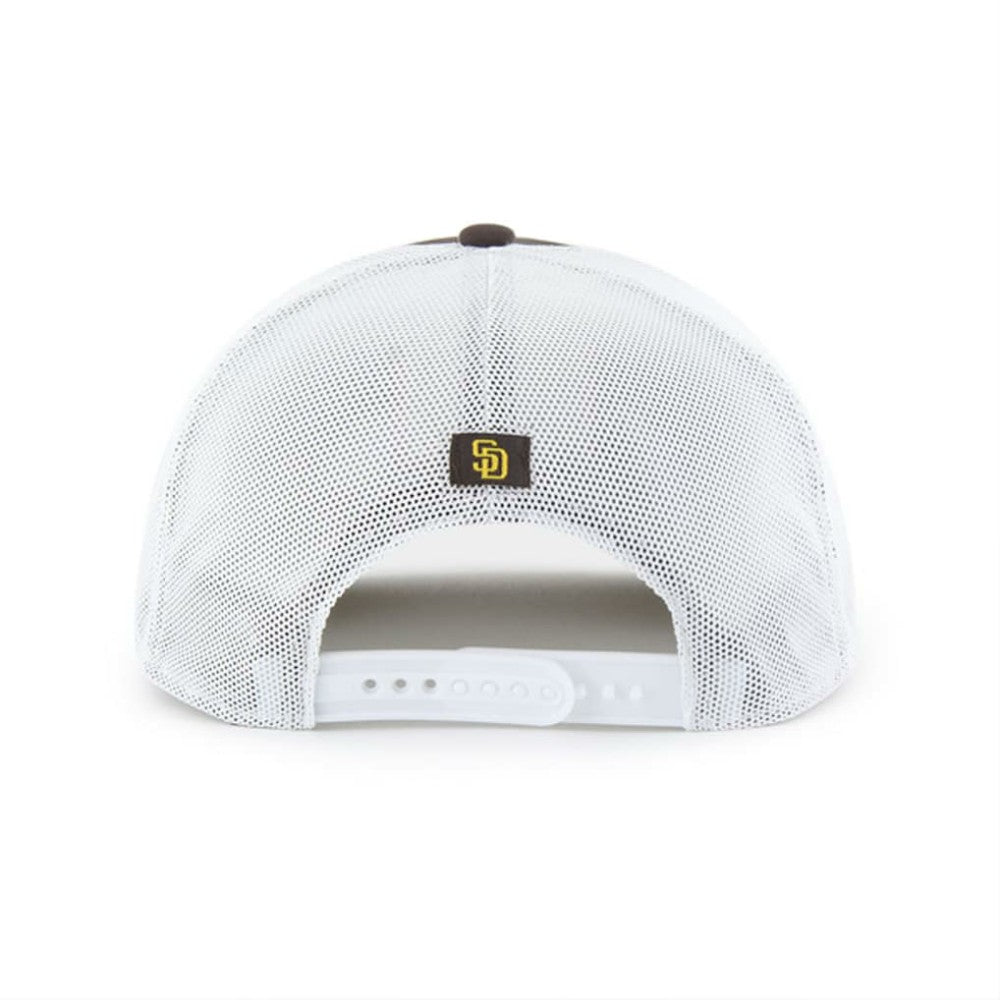 San Diego Padres Scratch Adjustable Trucker Hat - Brown/White | 47 brand