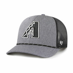 Arizona Diamondbacks Carbon Rope Trucker Adjustable Hat - Charcoal | 47 brand