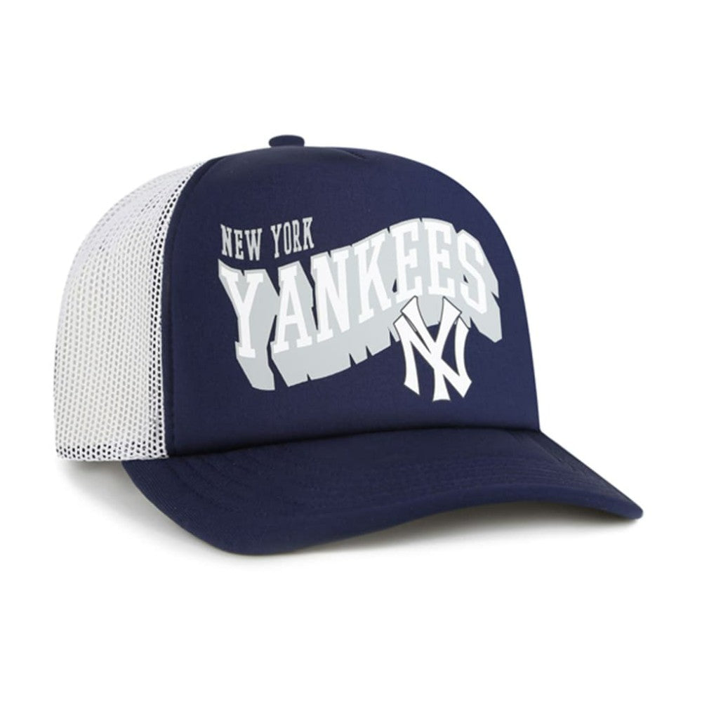 New York Yankees Meander Foam Trucker Snapback Hat - Navy | 47 brand