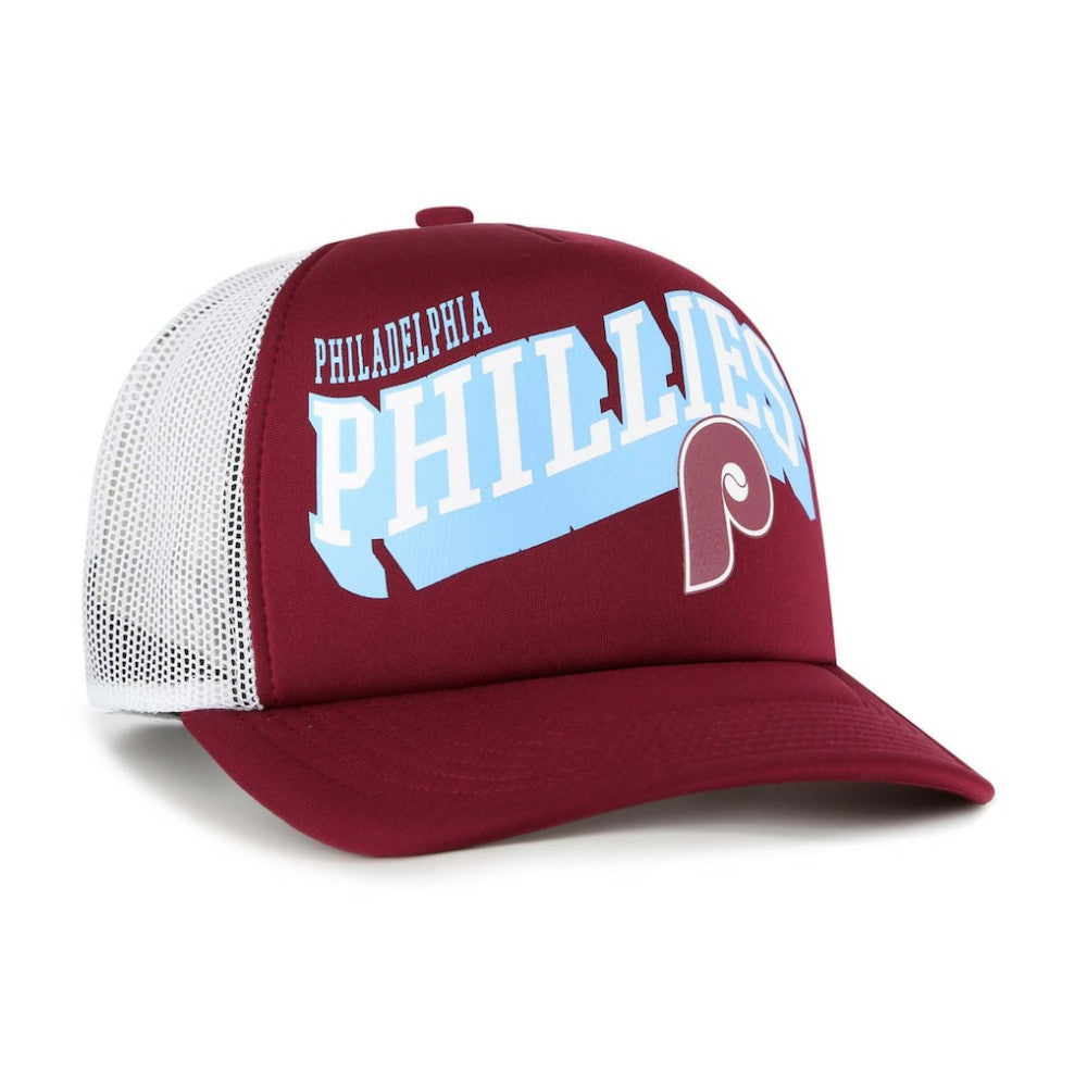 Philadelphia Phillies Meander Foam Trucker Snapback Hat - Red | 47 brand