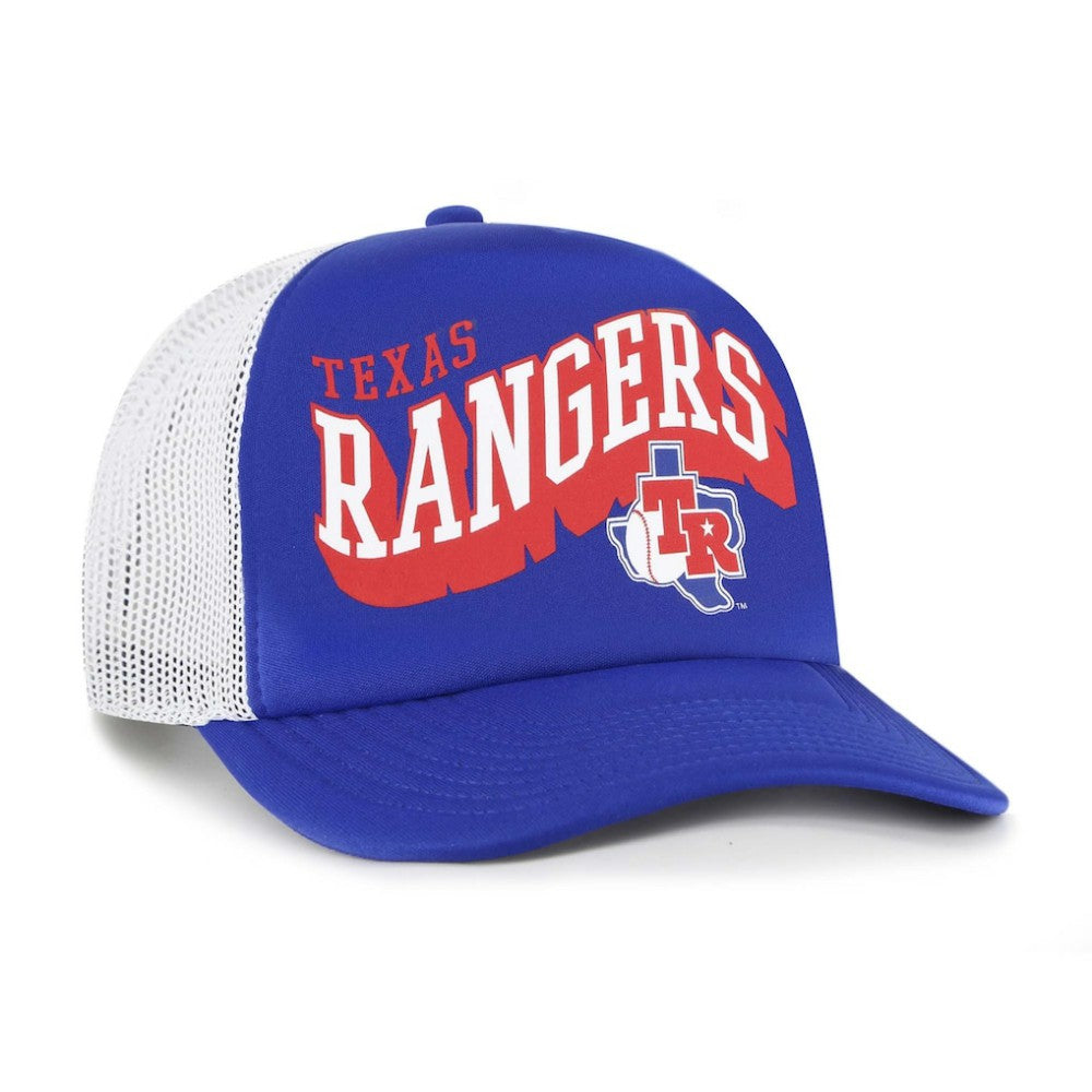 Texas Rangers Meander Foam Trucker Snapback Hat - Royal | 47 brand
