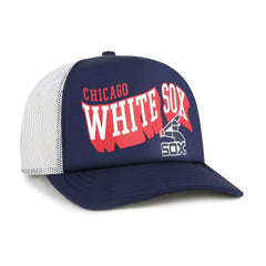 Chicago White Sox Meander Foam Trucker Snapback Hat - Navy | 47 brand
