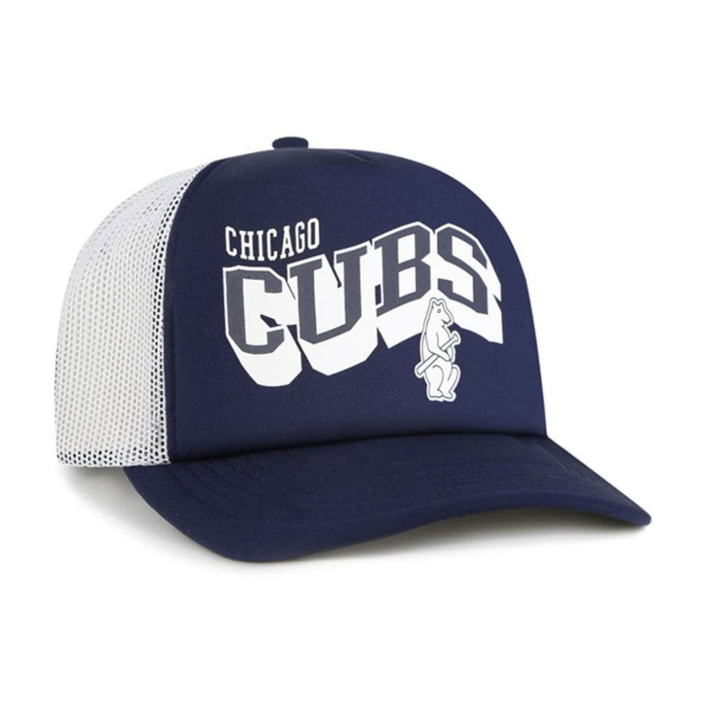 Chicago Cubs Meander Foam Trucker Snapback Hat - Navy | 47 brand