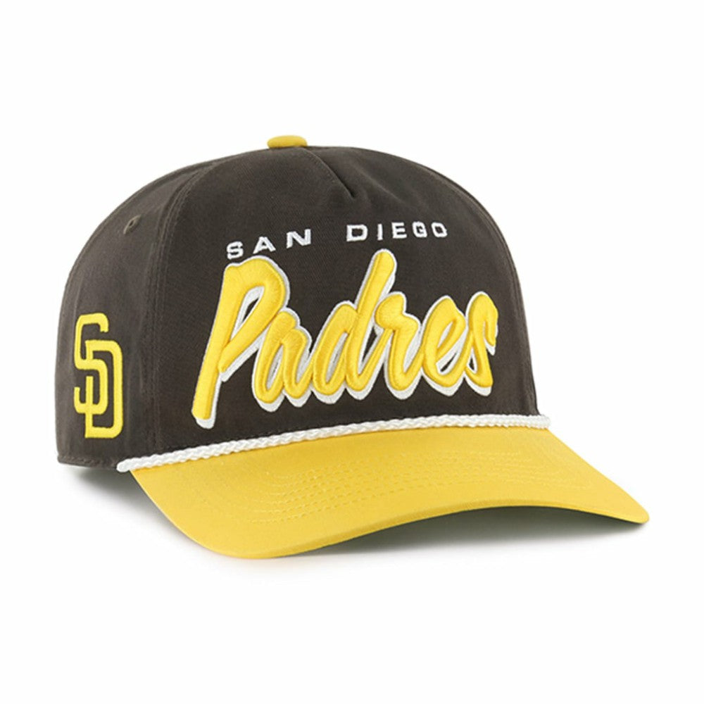 San Diego Padres Dropshadow Rope Hitch Adjustable Hat - Brown | 47 brand