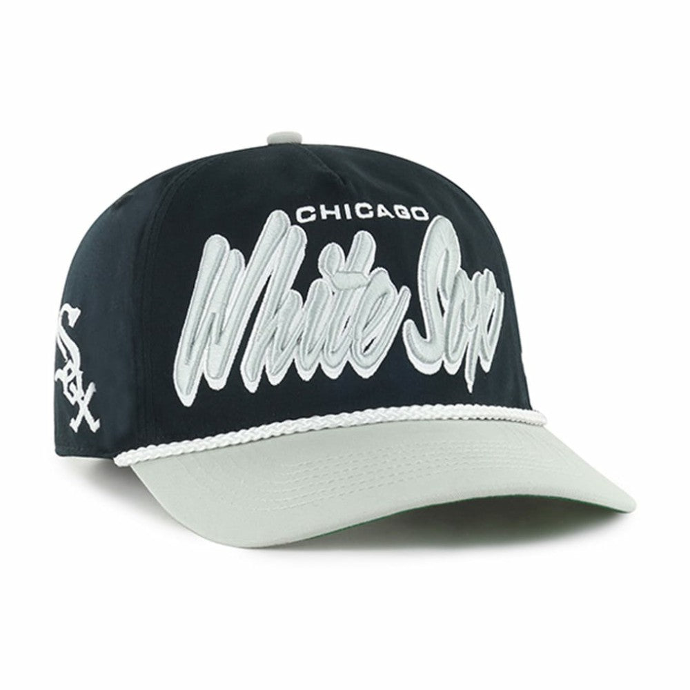 Chicago White Sox Dropshadow Rope Hitch Adjustable Hat - Black | 47 brand