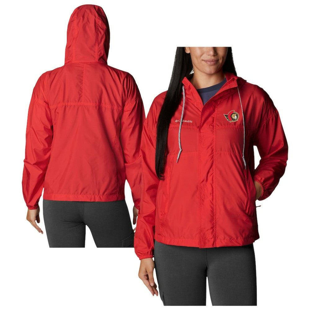 Ottawa Senators Columbia Women's Flash Challenger Omni-Wick Hoodie Full-Zip Windbreaker