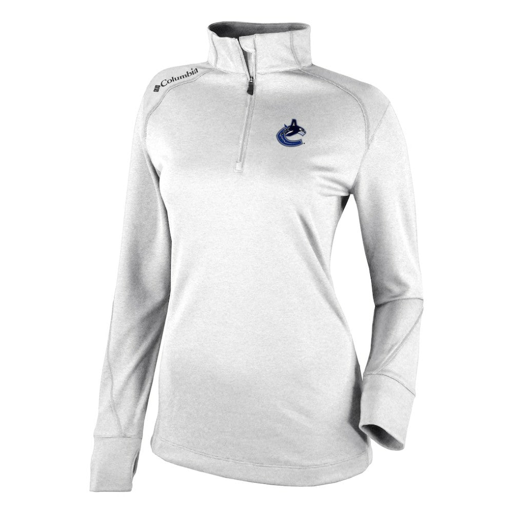 Vancouver Canucks Columbia Women's Omni-Wick Shotgun 2.0 Quarter-Zip Pullover Top