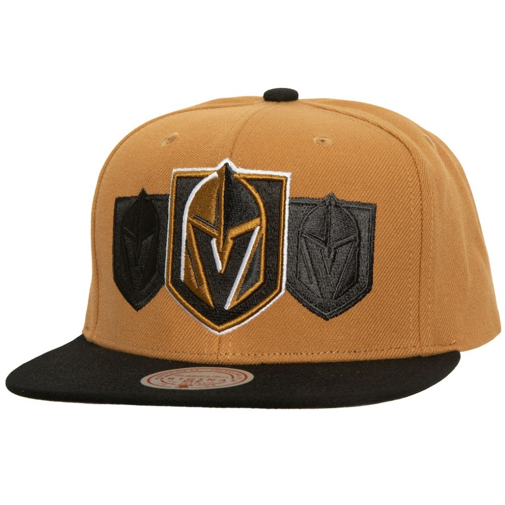 Vegas Golden Knights Mitchell & Ness Soul Triple Up Snapback Hat