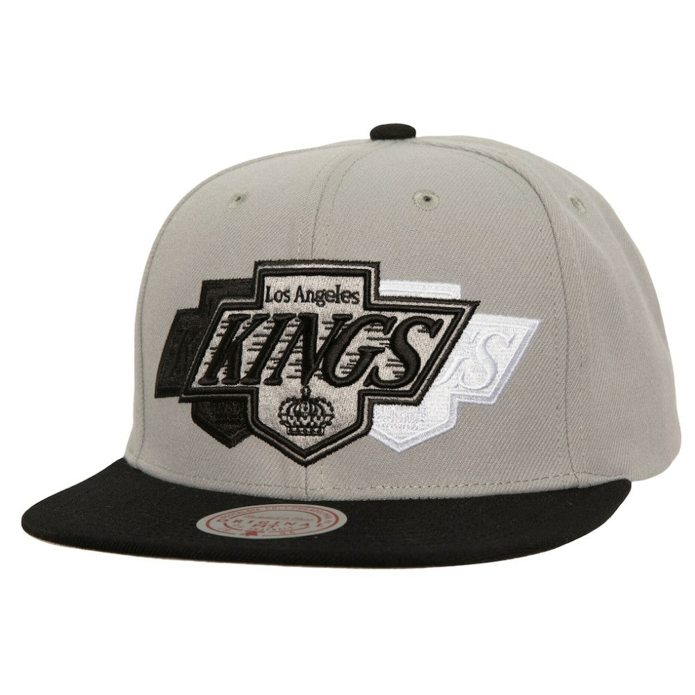 Los Angeles Kings Mitchell & Ness Soul Triple Up Snapback Hat