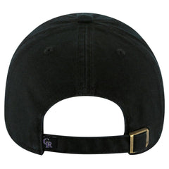 Colorado Rockies Youth Clean Up Adjustable Hat - Black | 47 brand