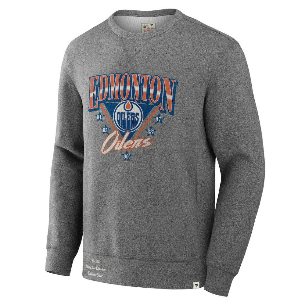 Edmonton Oilers Fanatics Decades Collection Legendary Fleece Pullover Sweatshirt