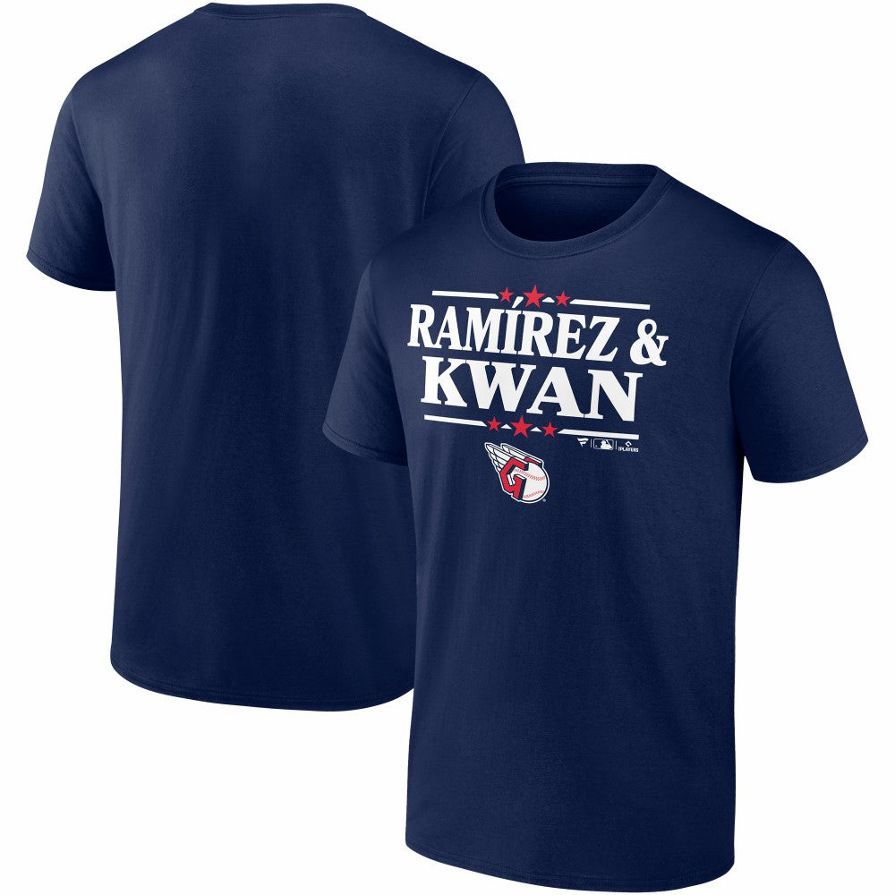 Jose Ramirez & Steven Kwan Cleveland Guardians Election Player T-Shirt - Navy