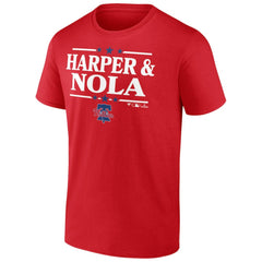 Aaron Nola & Bryce Harper Philadelphia Phillies Election Team T-Shirt - Red