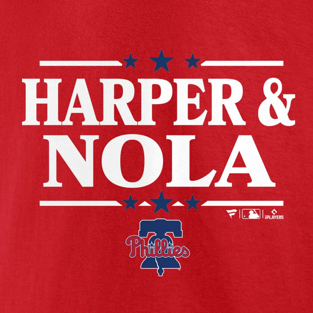 Aaron Nola & Bryce Harper Philadelphia Phillies Election Team T-Shirt - Red