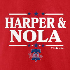 Aaron Nola & Bryce Harper Philadelphia Phillies Election Team T-Shirt - Red