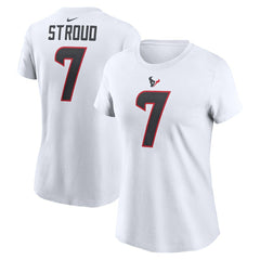 NFL Houston Texans C.J. Stroud  Women's Player Name & Number T-Shirt