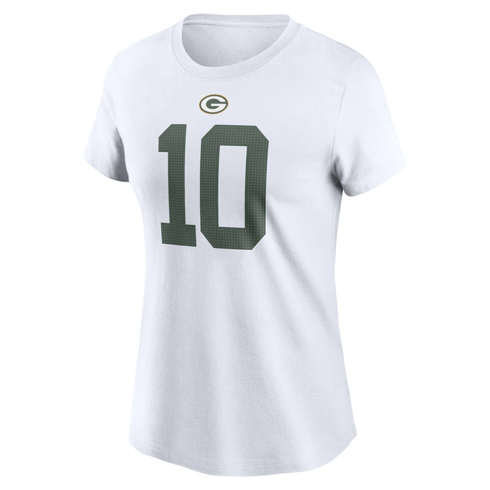 NFL Green Bay Packers Jordan Love  Women's Player Name & Number T-Shirt