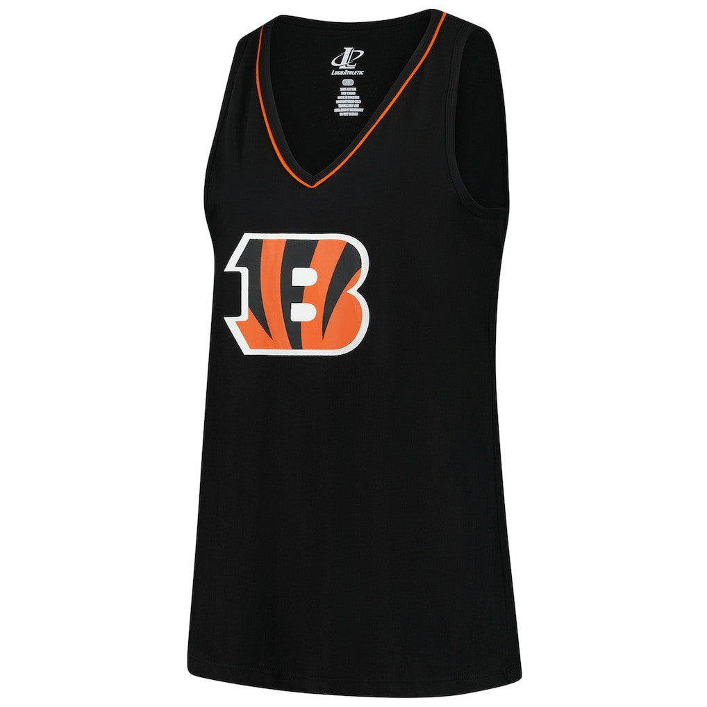 NFL Cincinnati Bengals Logo Athletic Women's Plus Size Stellar Win V-Neck Tank Top