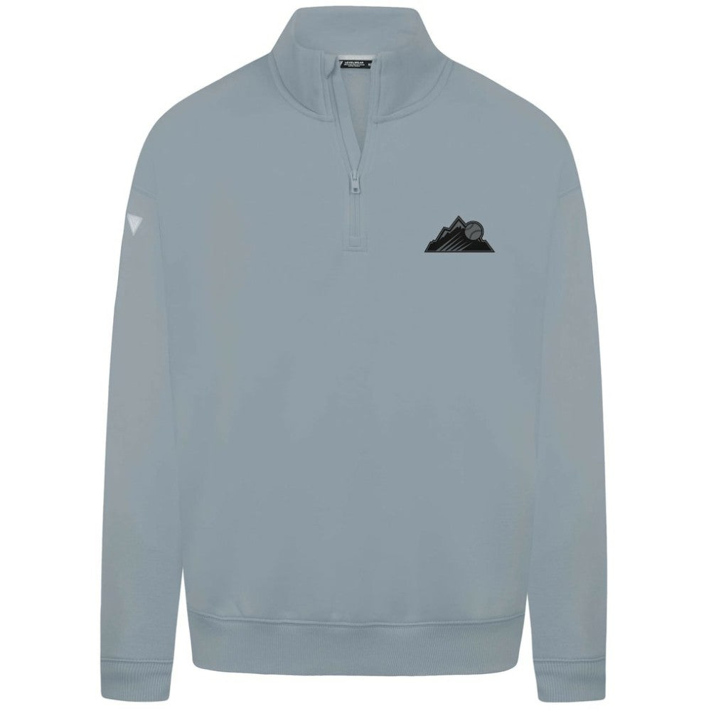 Colorado Rockies Levelwear Murray Nightfall Quarter-Zip Top - Gray