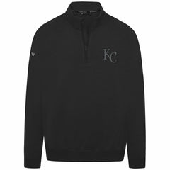 Kansas City Royals Levelwear Murray Nightfall Quarter-Zip Top - Black