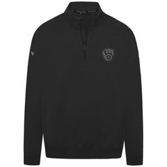 Milwaukee Brewers Levelwear Murray Nightfall Quarter-Zip Top - Black