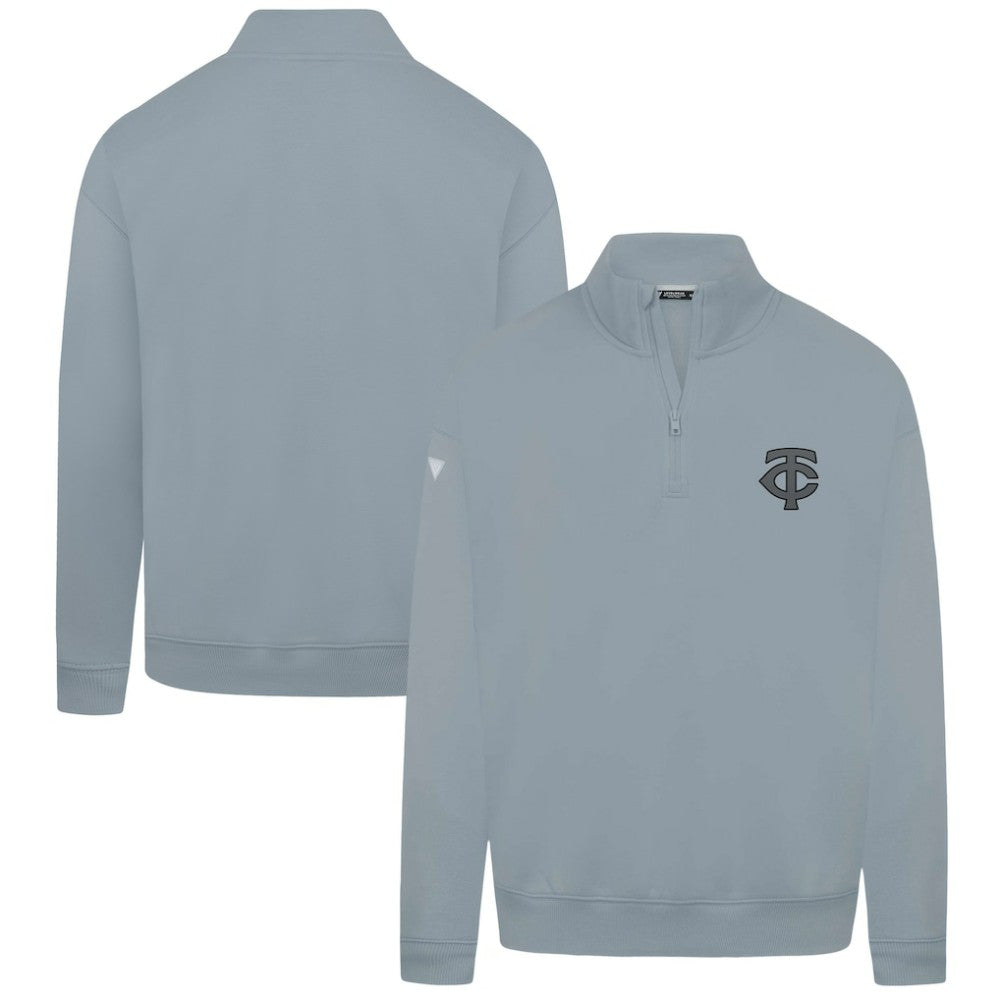 Minnesota Twins Levelwear Murray Nightfall Quarter-Zip Top - Gray