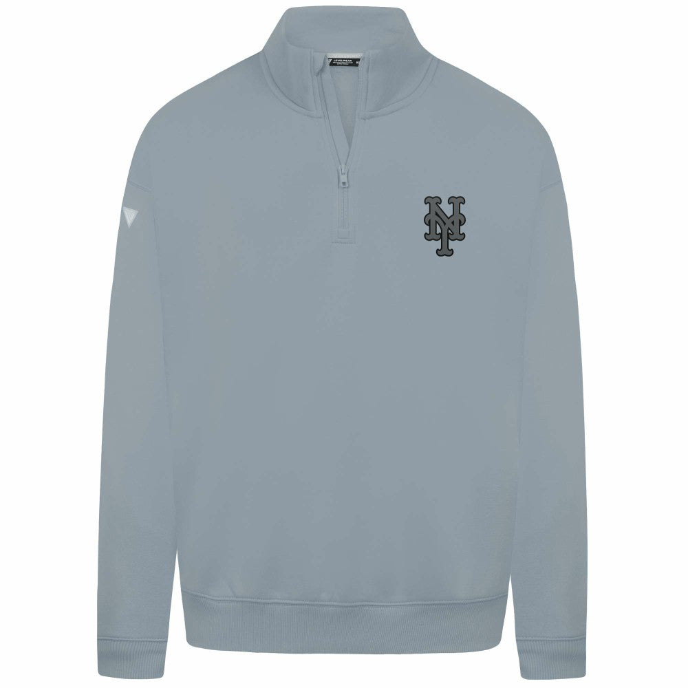 New York Mets Levelwear Murray Nightfall Quarter-Zip Top - Gray