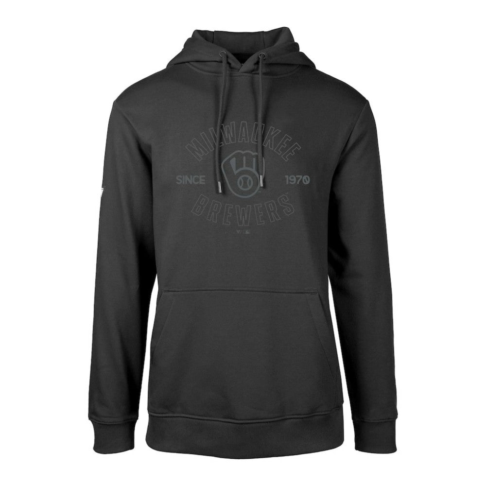 Milwaukee Brewers Levelwear Podium Abyssal Pullover Hoodie - Black