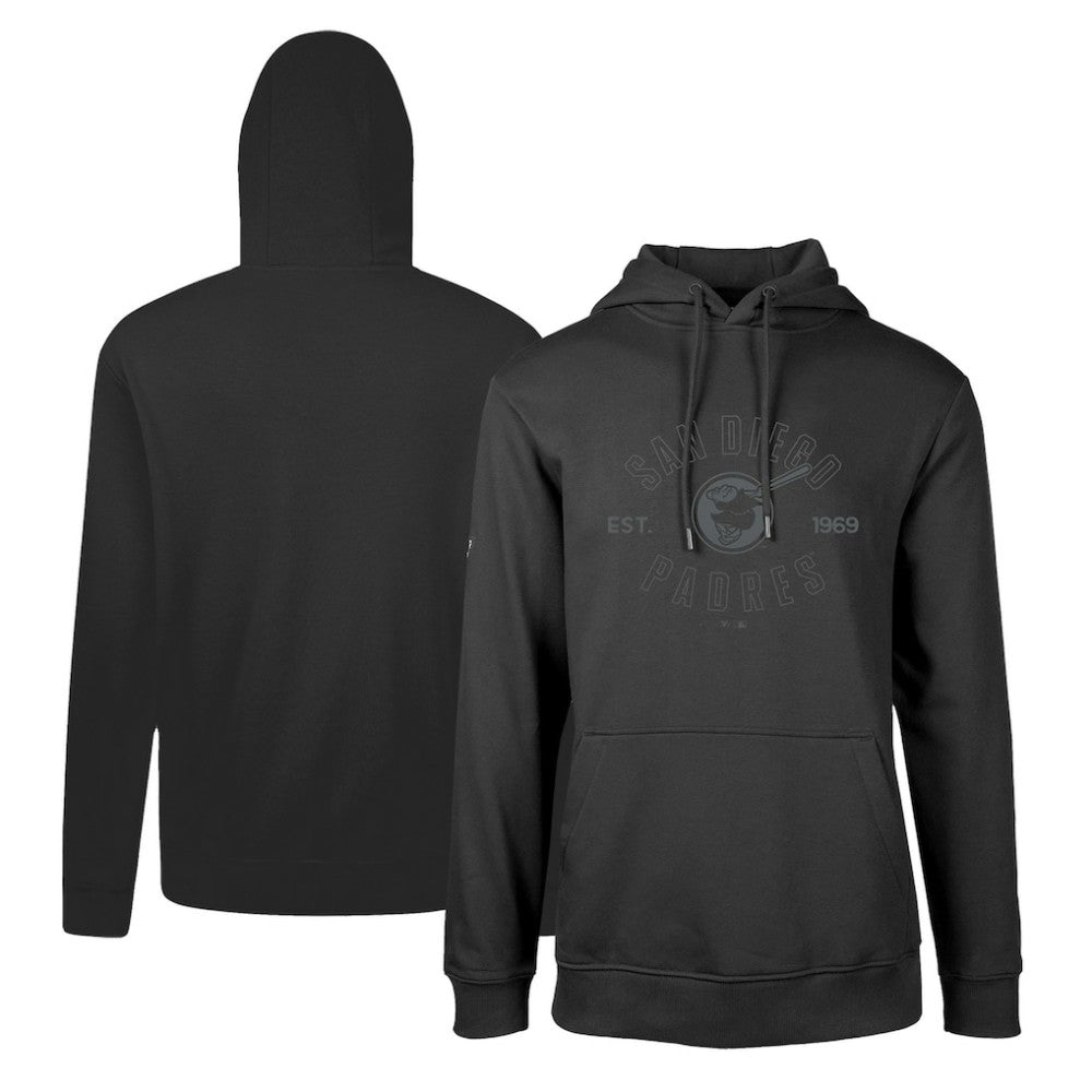 San Diego Padres Levelwear Podium Abyssal Pullover Hoodie - Black