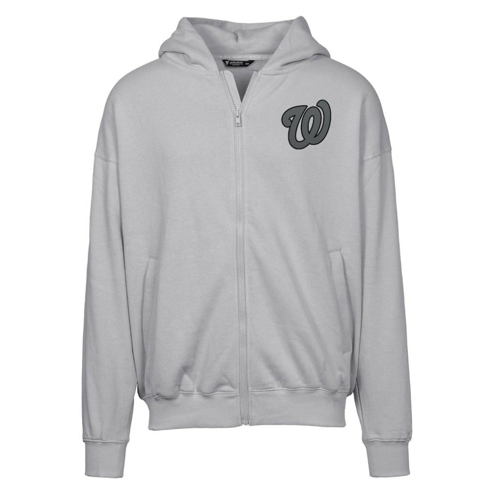Washington Nationals Levelwear Uphill Abyssal Full-Zip Hoodie - Gray