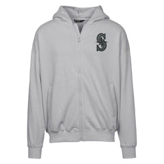 Seattle Mariners Levelwear Uphill Abyssal Full-Zip Hoodie - Gray