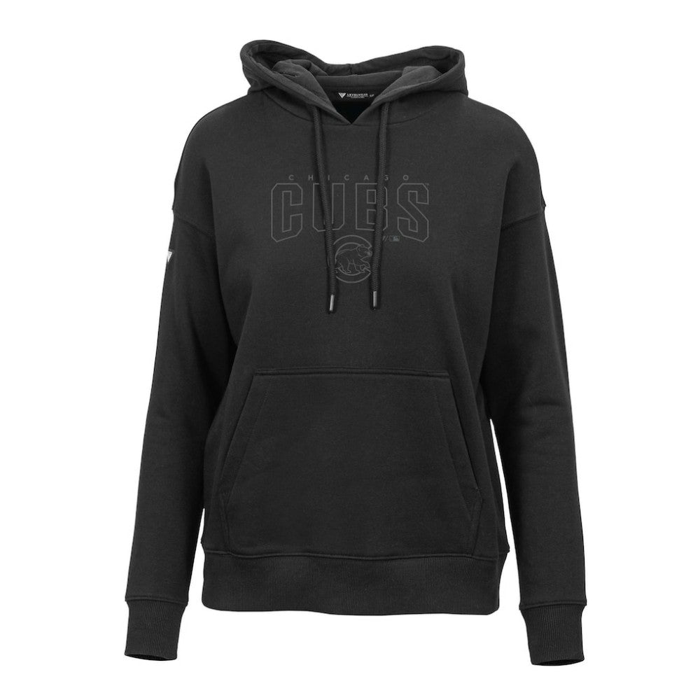 Chicago Cubs Levelwear Women's Adorn Darkmoon Pullover Hoodie - Black