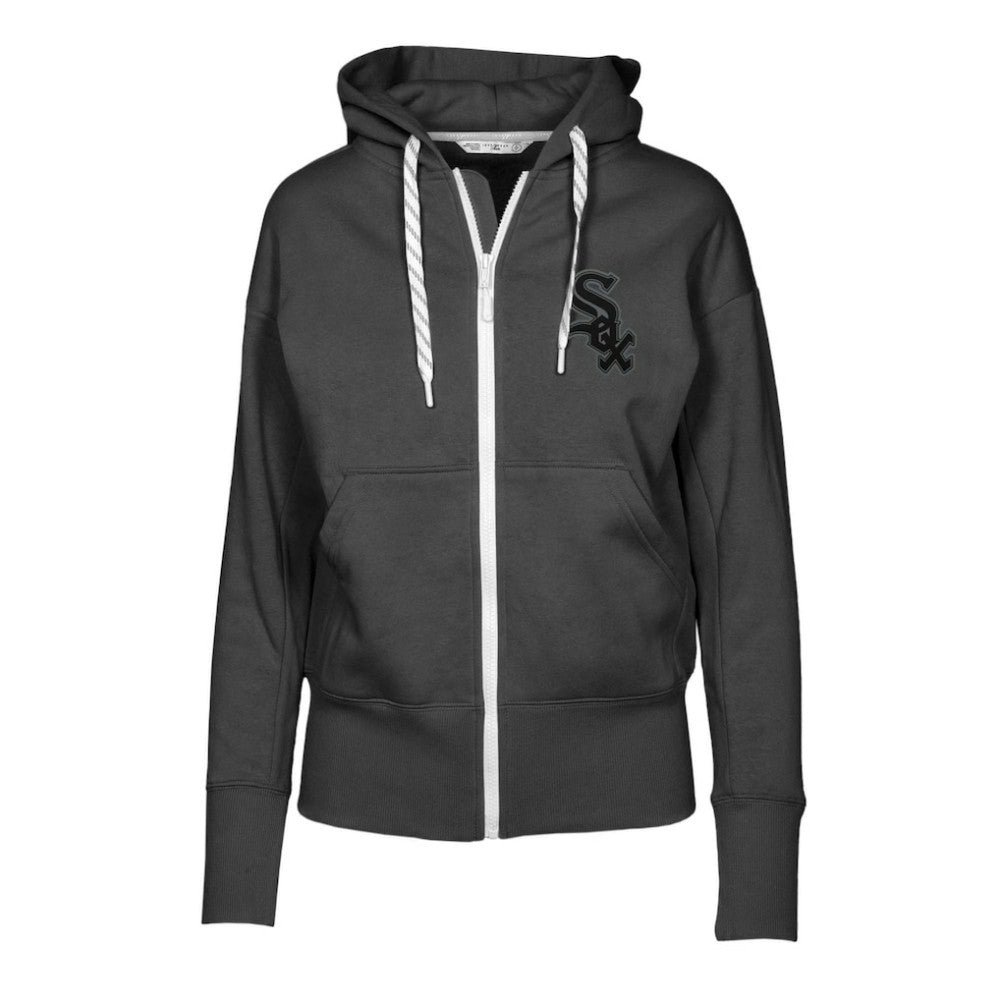 Chicago White Sox Levelwear Women's Gardinia Nightfall Full-Zip Hoodie - Black