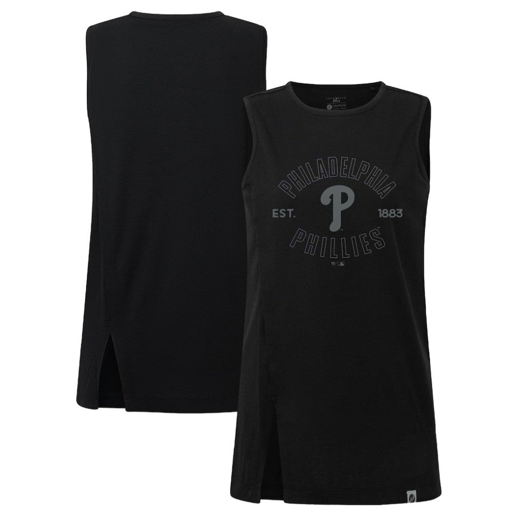 Philadelphia Phillies Levelwear Women's Influx Abyssal Tank Top - Black