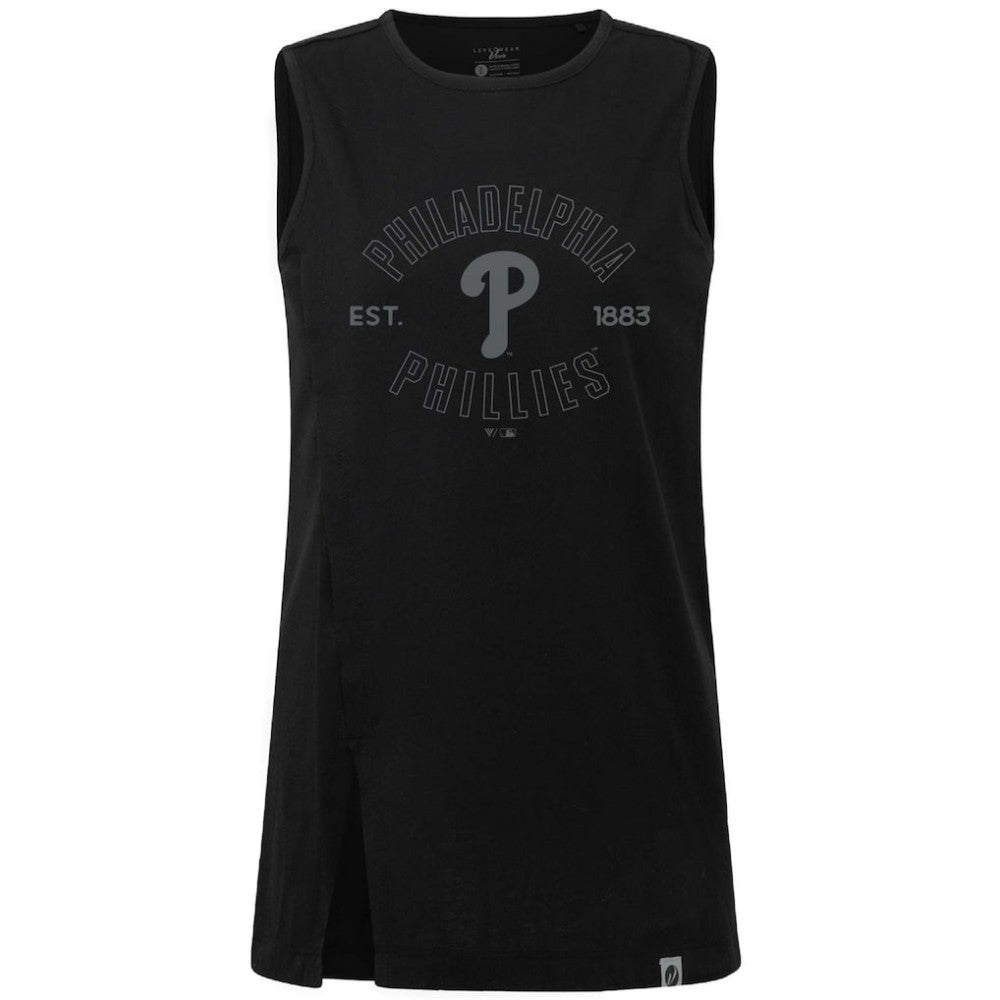 Philadelphia Phillies Levelwear Women's Influx Abyssal Tank Top - Black