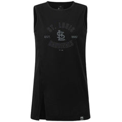 St. Louis Cardinals Levelwear Women's Influx Abyssal Tank Top - Black